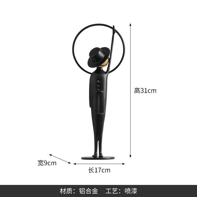 The Gentlemen with Circles – Modern Minimalist Sculptures