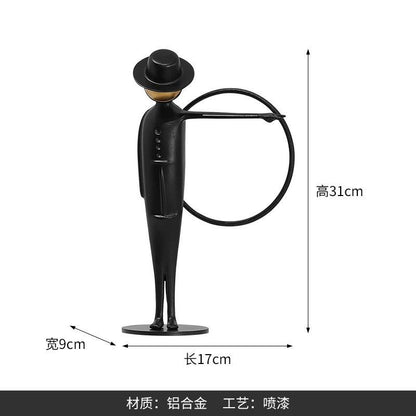 The Gentlemen with Circles – Modern Minimalist Sculptures