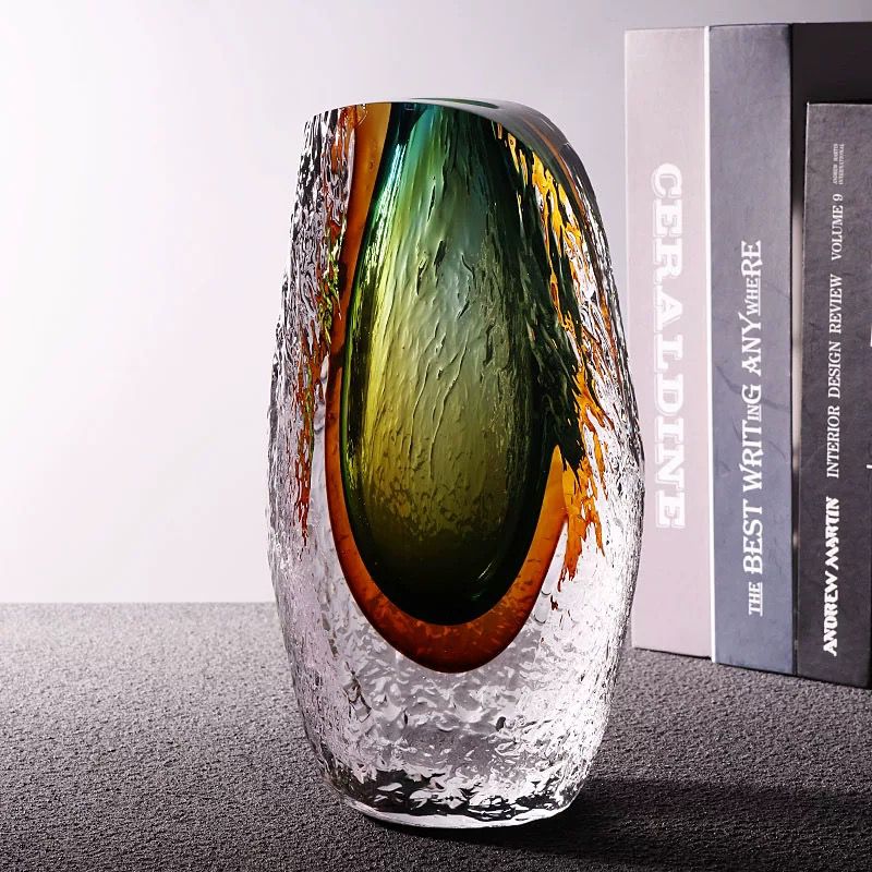 Luxury Handcrafted Art Glass Vase