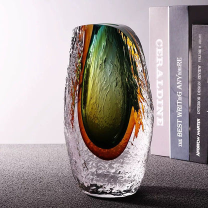 Luxury Handcrafted Art Glass Vase