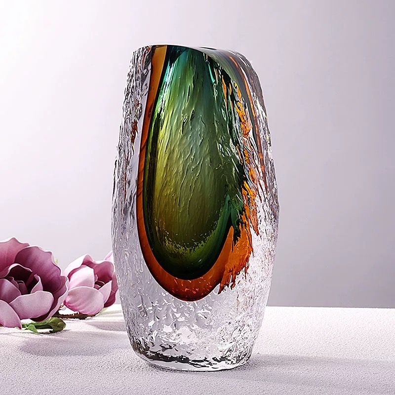Luxury Handcrafted Art Glass Vase