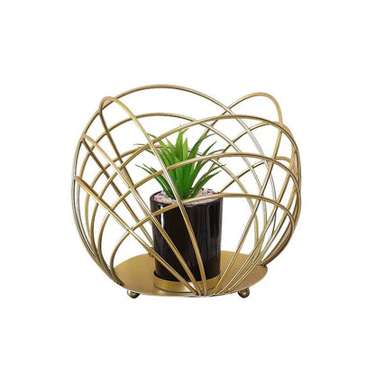 Metal Plant Holder with Plant - pack of 3