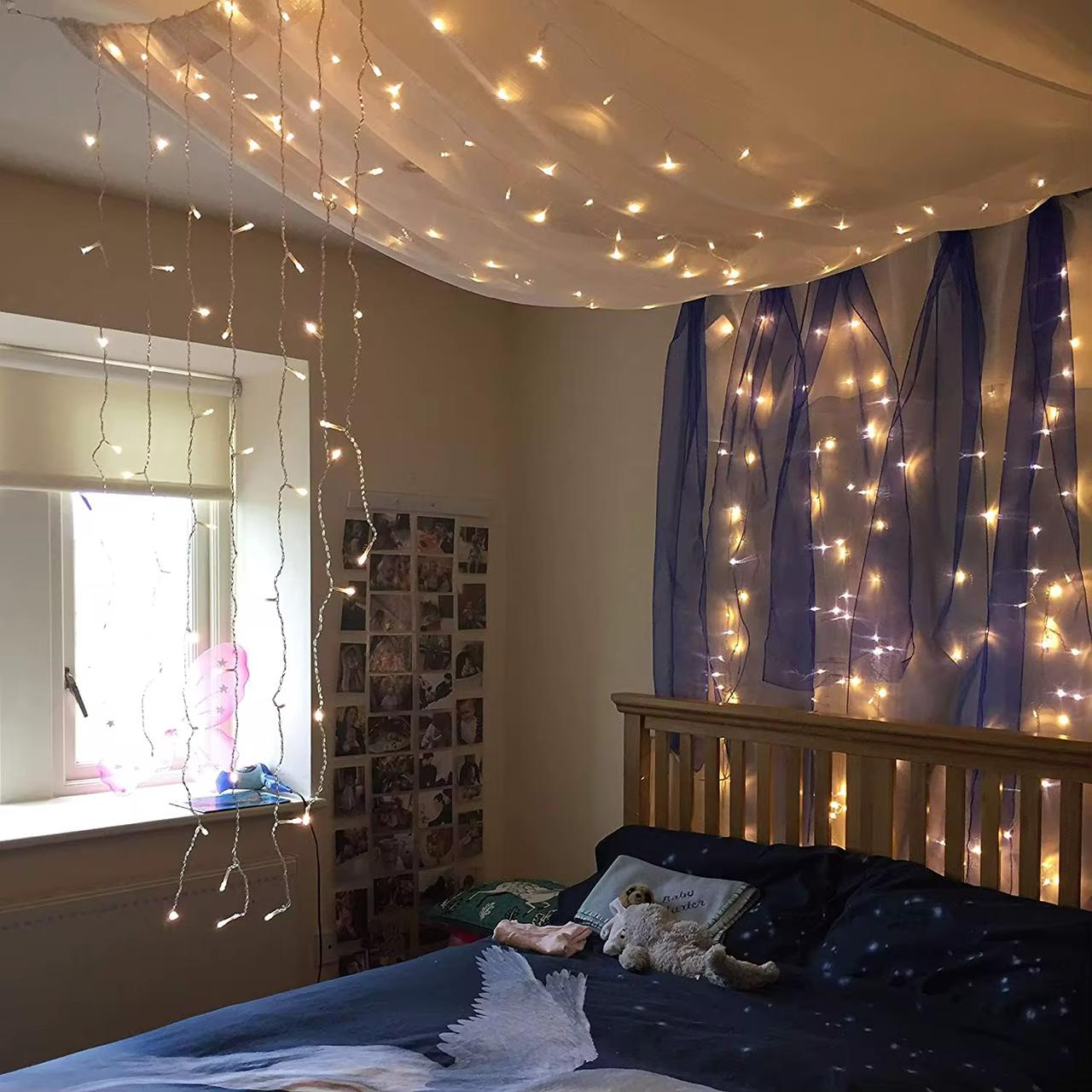 LED Curtain Fairy Lights -3m