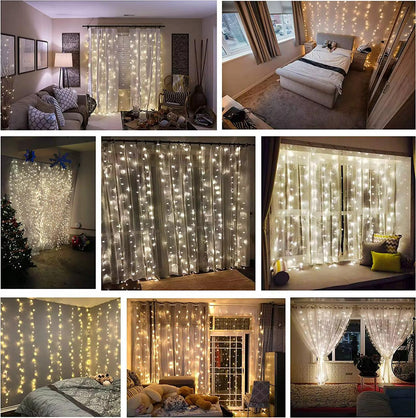LED Curtain Fairy Lights -3m