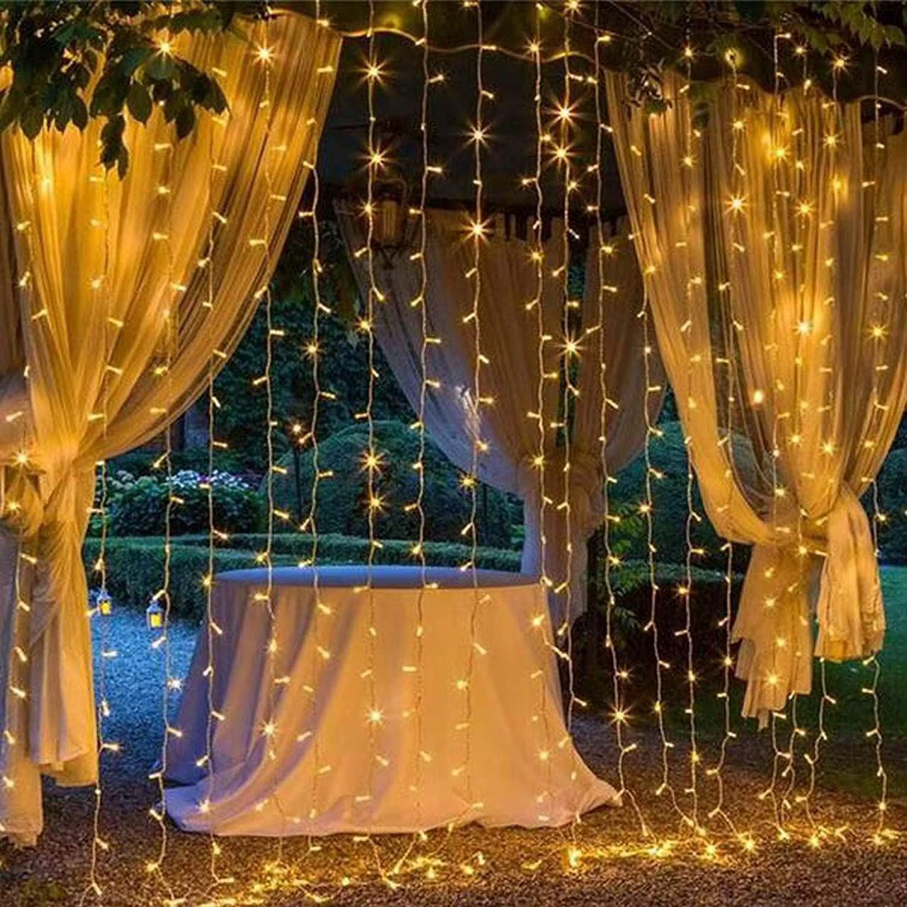 LED Curtain Fairy Lights -3m