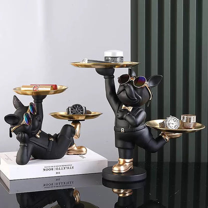 Trendy Dog Holder With Stainless Tray