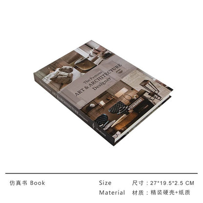 Real Book Decoration With Colored Designs