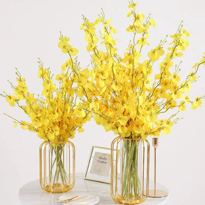 Brighten Your Space with Elegant Dancing Orchids Pack Of 8 Branches