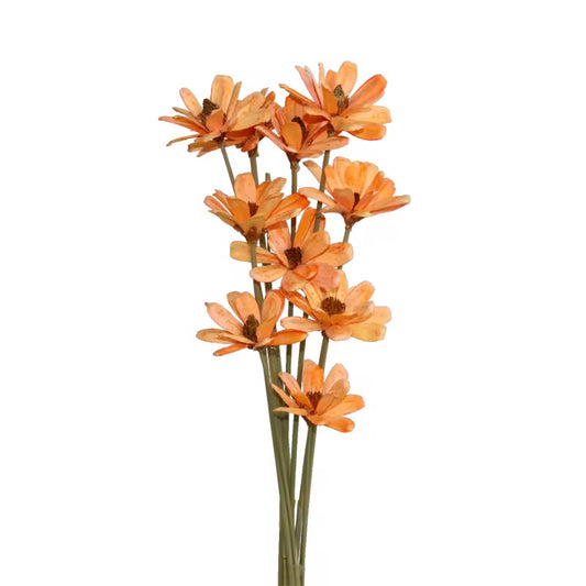 Orange Branch Flower - Pack Of 2