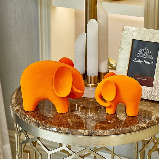 Velvet Set Of 2 Elephants