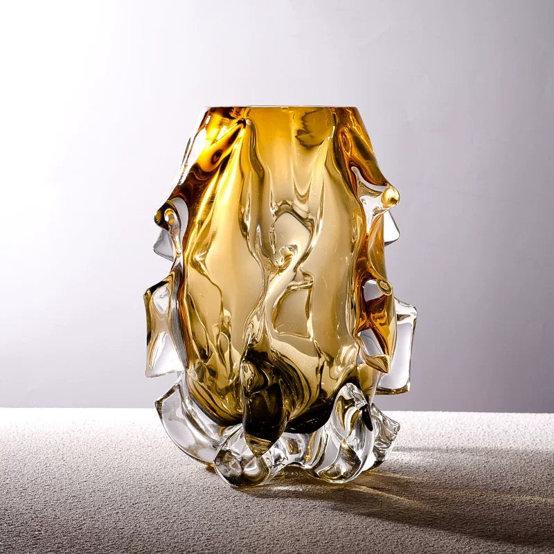 Set of 2 Luxury Glass Vases