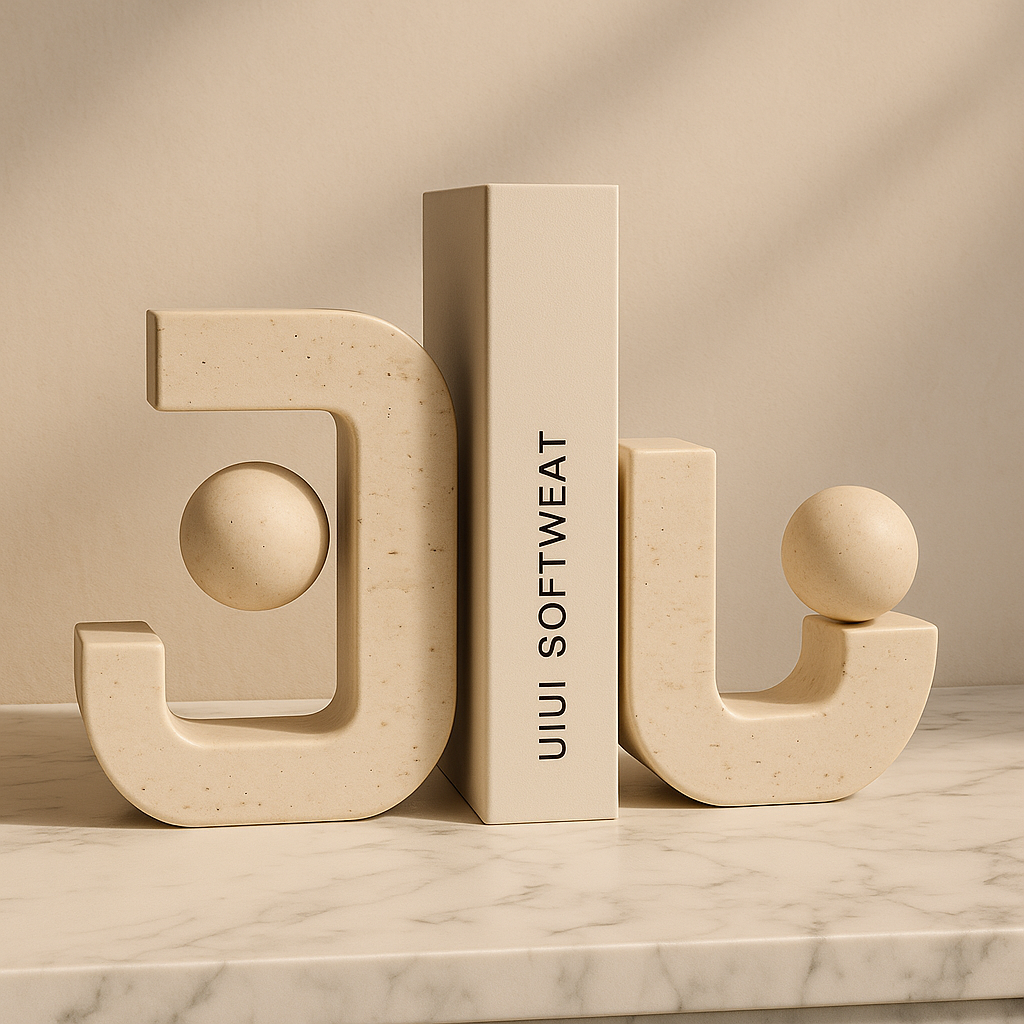 Travertine Marble Bookend