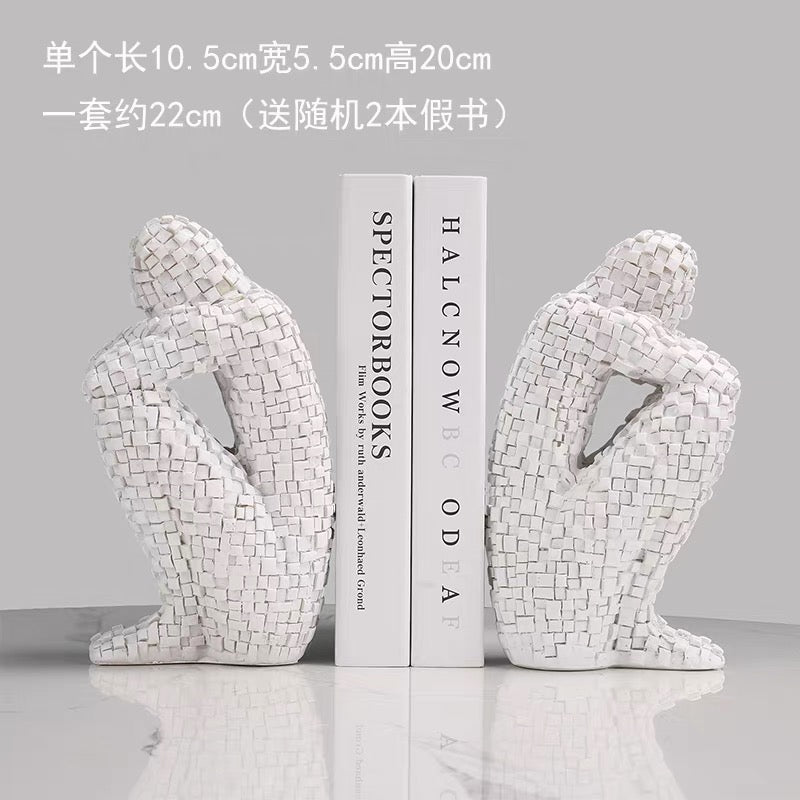 Set of 2 Abstract Mosaic Sculpture - Same Color