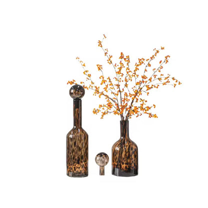 Set of 2 Glass Animal Vases