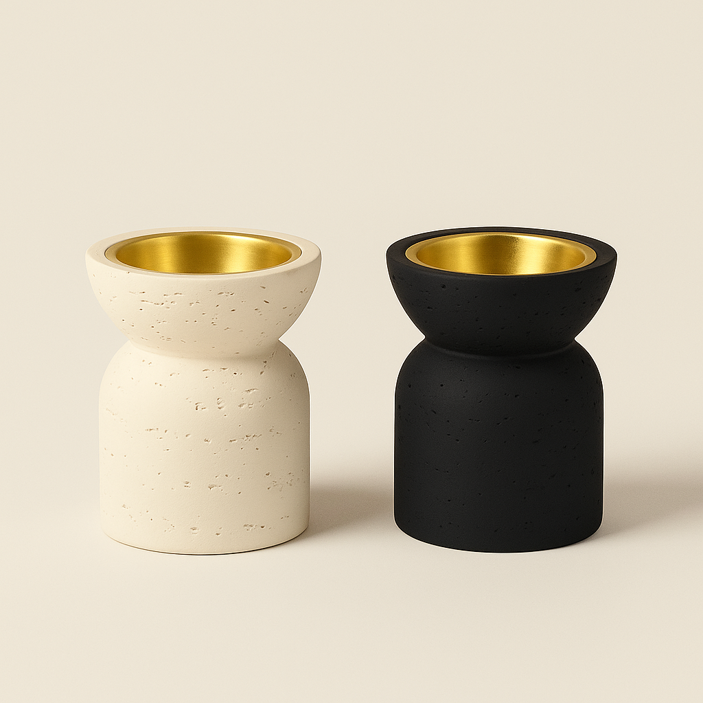 Boho Mabkhara - Set Of 2 Black & Offwhite