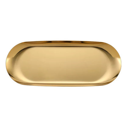 Stainless Oval Tray For Jewelry Or Cookies - Pack Of 2