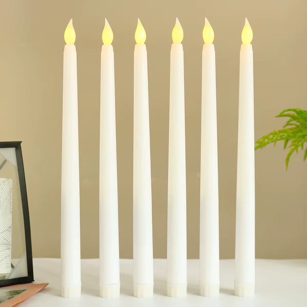 Candle Pillars With Batteries- Pack Of 3