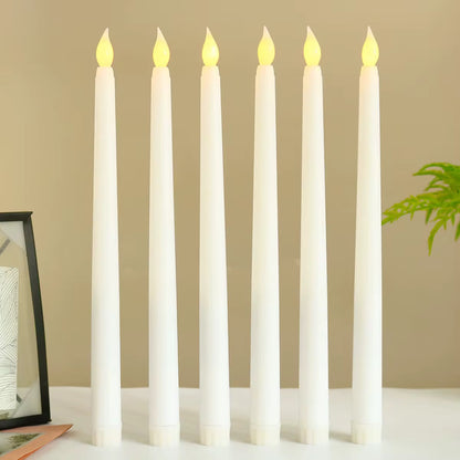 Candle Pillars With Batteries- Pack Of 3