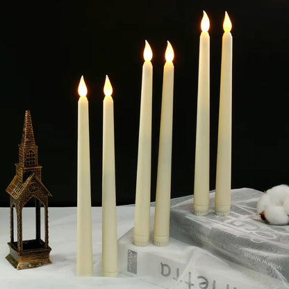 Candle Pillars With Batteries- Pack Of 3