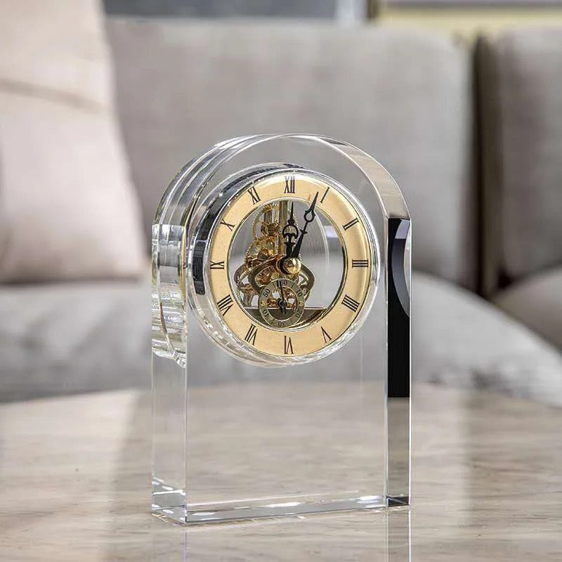 Timeless Elegance Exquisite Transparent Clock