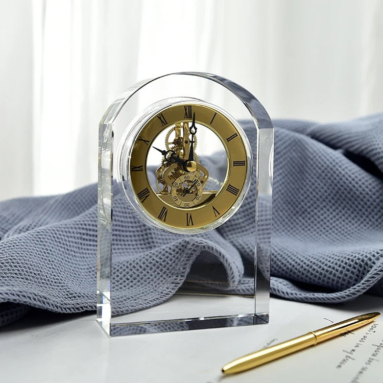 Timeless Elegance Exquisite Transparent Clock