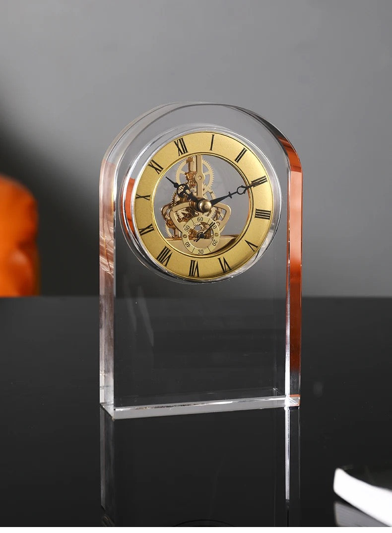 Timeless Elegance Exquisite Transparent Clock