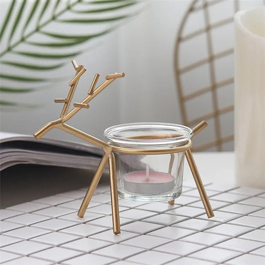 Set of 2 Different Sizes Candle Holders