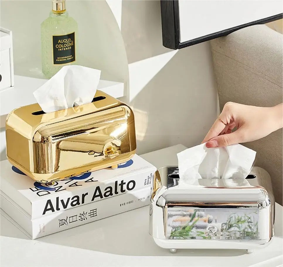 Luxury Metallic Tissue Boxes