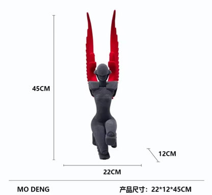 Modern Winged Art Sculpture
