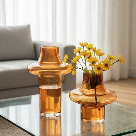 Unique Glass Vase - SET OF 2