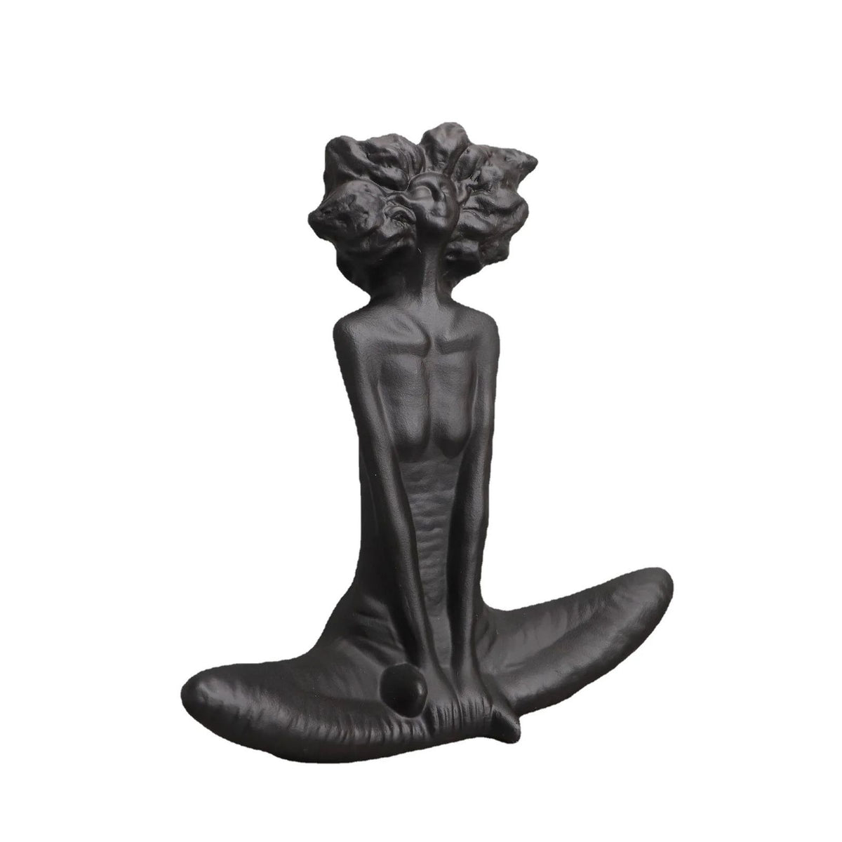 Abstract Seated Girl Sculpture