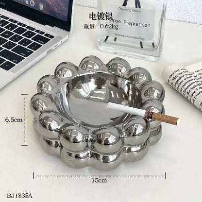 Bubble Ceramic Ashtray - Pack Of 2