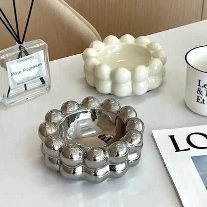 Bubble Ceramic Ashtray - Pack Of 2