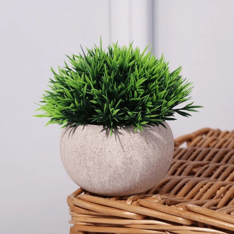 Artificial Plant in a Ceramic Pot