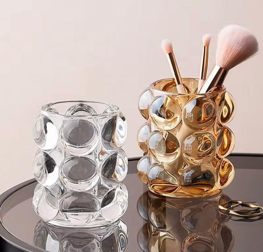 Luxury Bubble Glass Holder – Modern Organizer & Decor Piece (set of 2 same color)