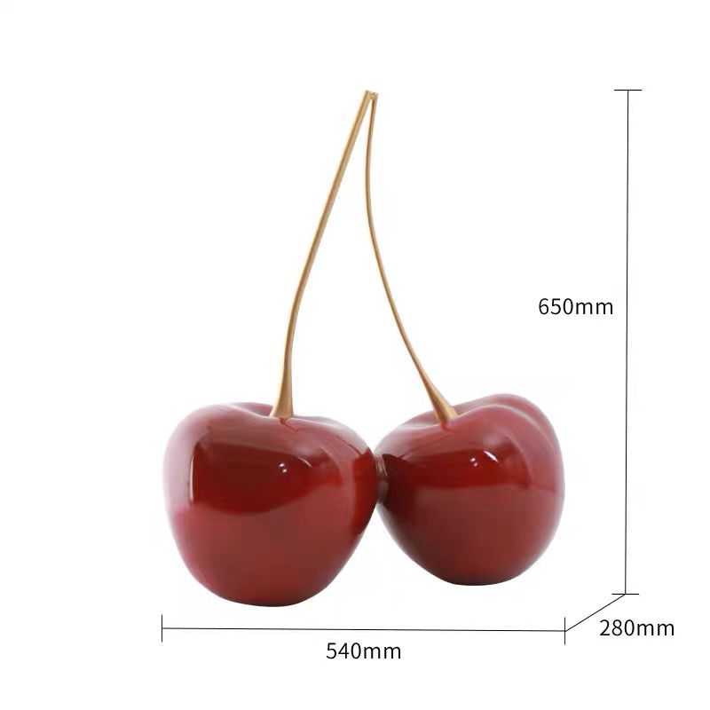 Modern Cherry Sculptures – Bold Decorative Accents