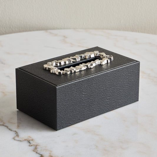 Modern Leather Tissue Box