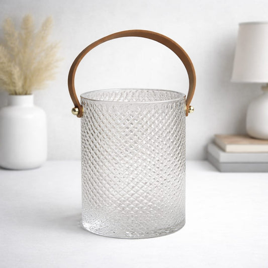 Glass Vase with Elegant Handle