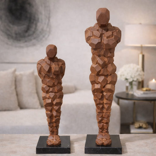 Elegant Velvet Decorative Sculpture
