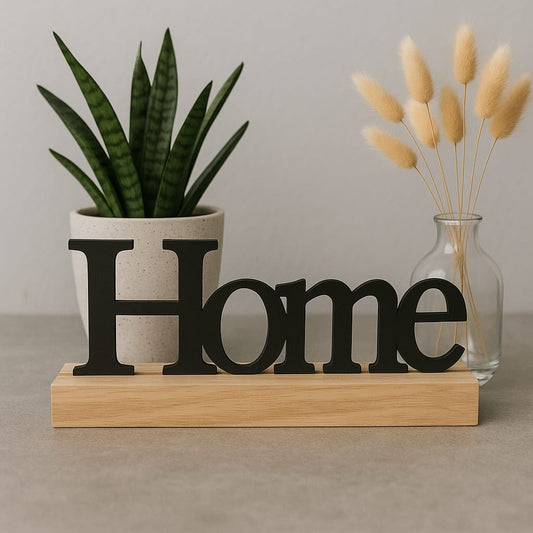 Modern “Home” Decorative Word