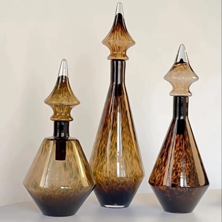 Luxury Glass Bottles set of 3