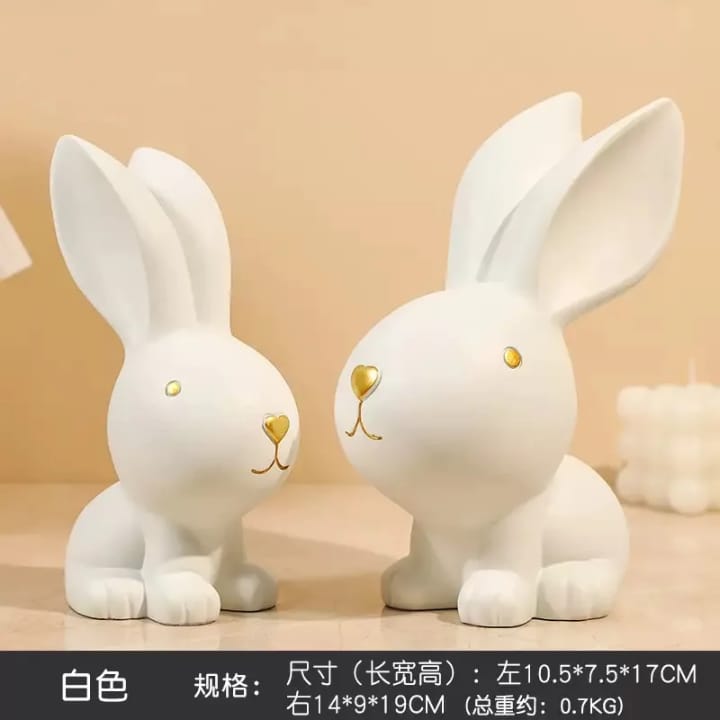 Elegant Rabbit Decor SET