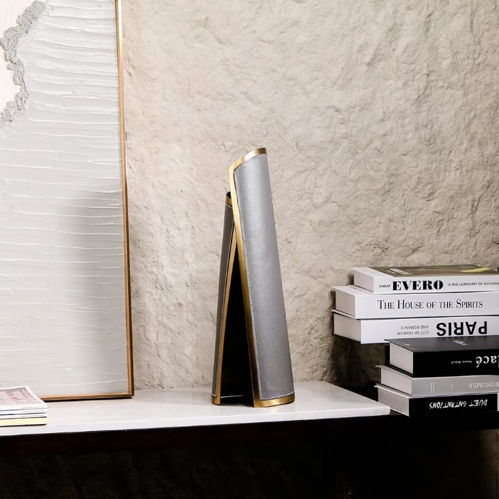 Leather Decorative Vase