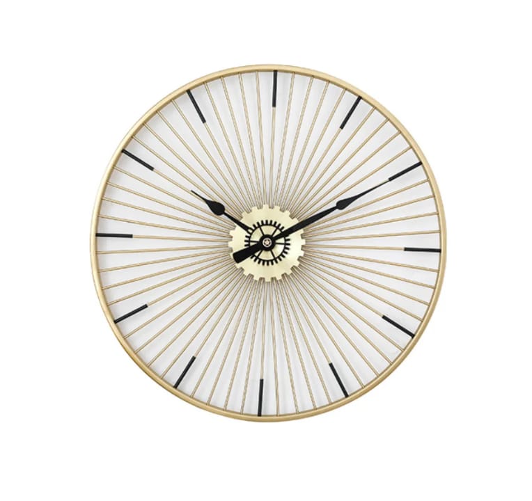 Modern Sunburst Wall Clock