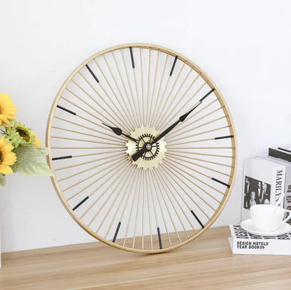 Modern Sunburst Wall Clock