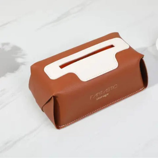 Leather Tissue Box Holder