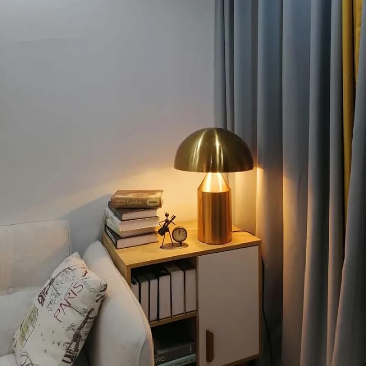 Gold Mushroom Table Lamp