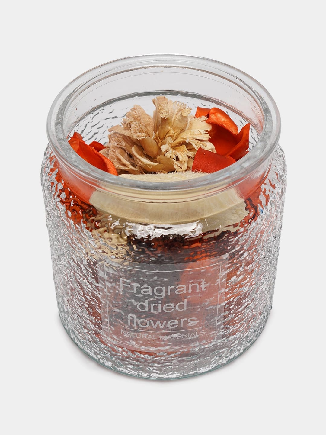 English: Decorative Dried Flowers Jar