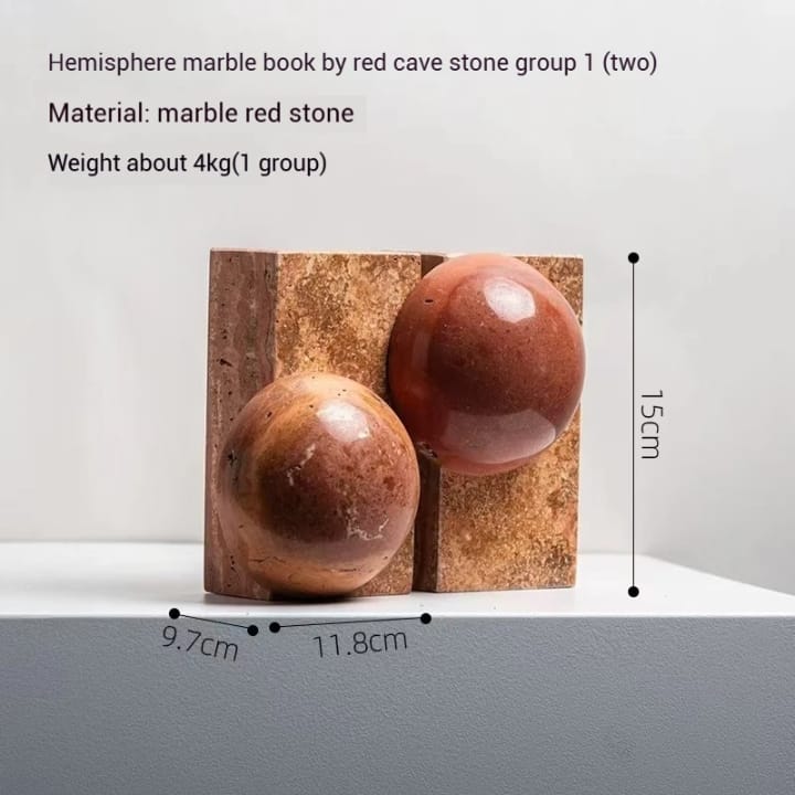 Modern Marble Bookends