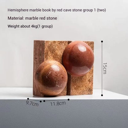 Modern Marble Bookends